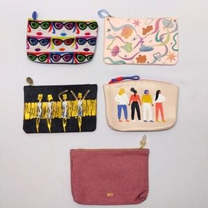 IPSY Cosmetic Makeup Bags Bundle of 5 #1-2AA